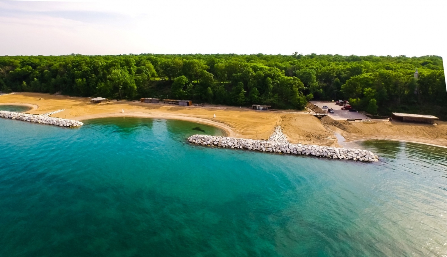 美国海兰帕克红木公园沙滩修复工程