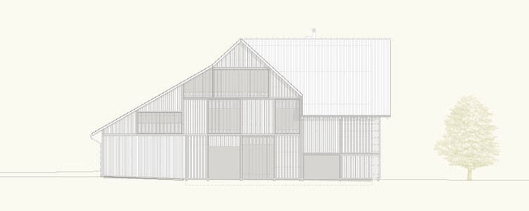 瑞士住宅改建剖面图-瑞士住宅改建第10张图片