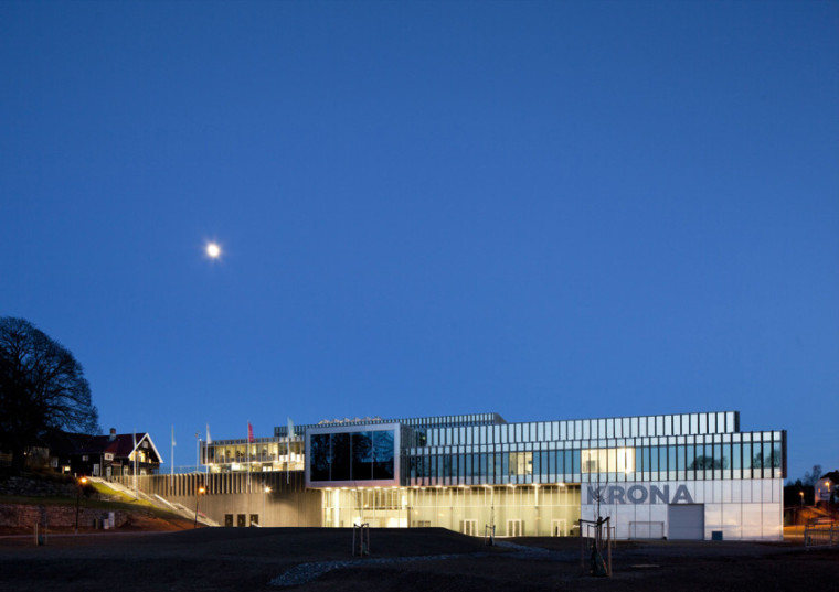 挪威KRONA知识文化中心外部夜景实-挪威KRONA知识文化中心第6张图片