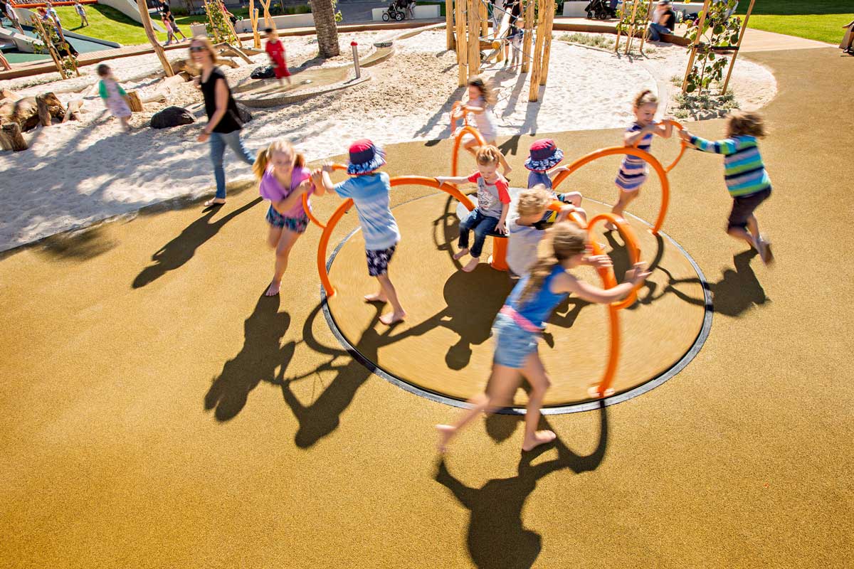 glenelg foreshore playspace has transformed a trip to the beach