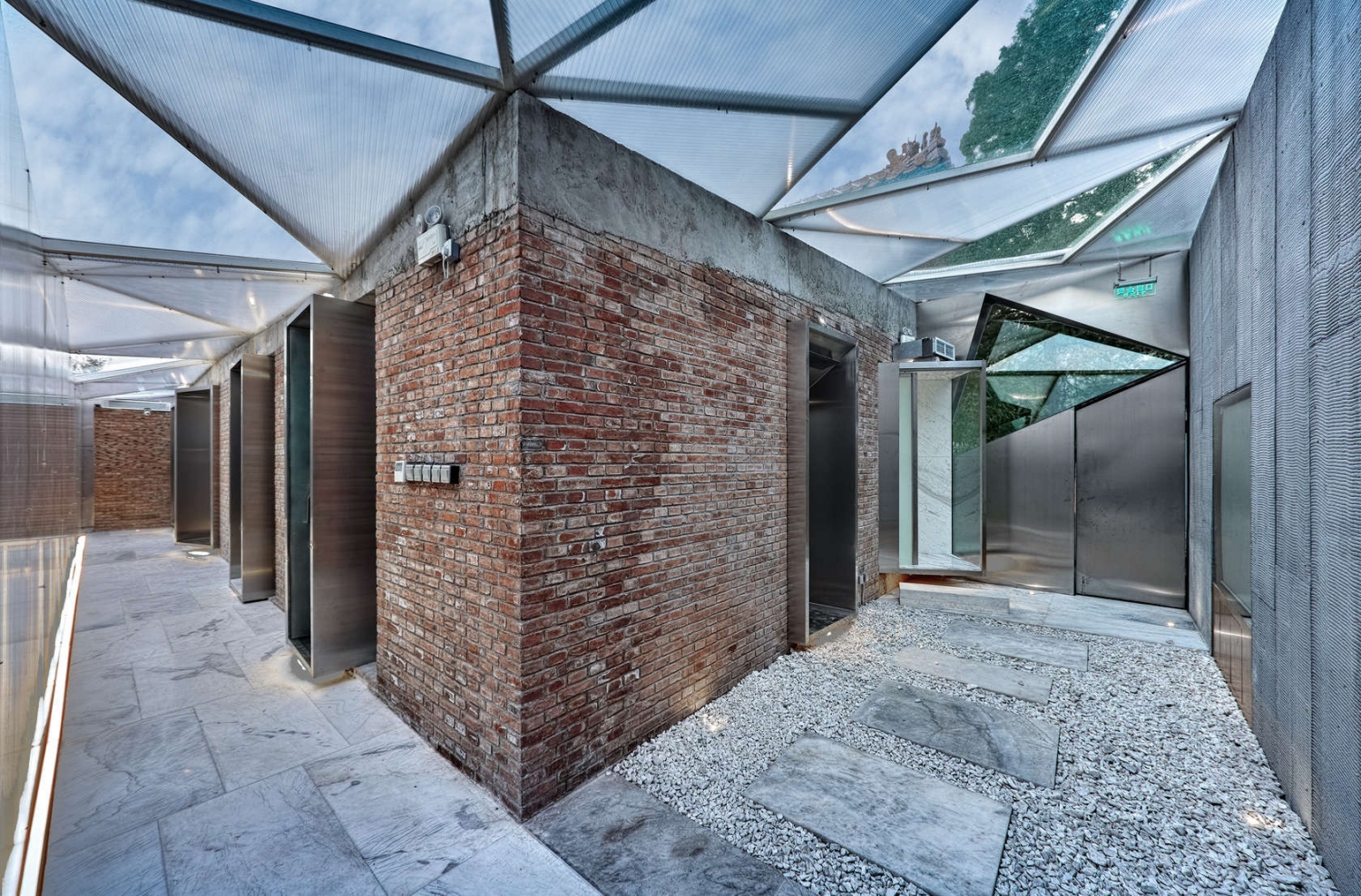 北京紫禁城红墙茶室