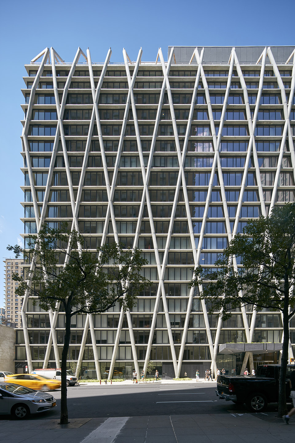 曼哈顿岛上菱形树屋建筑