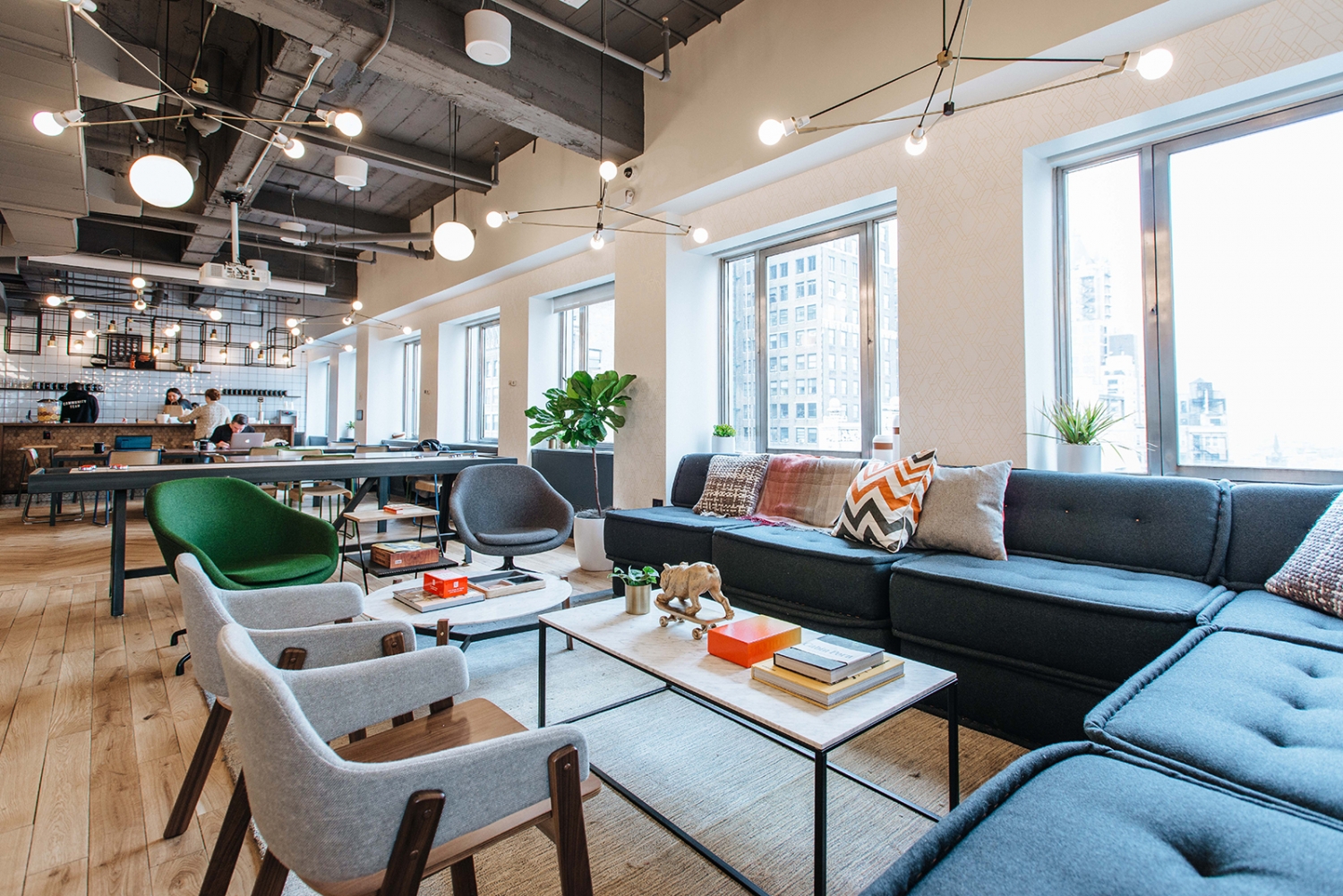 美国wework联合办公空间-办公空间装修案例-筑龙室内设计论坛