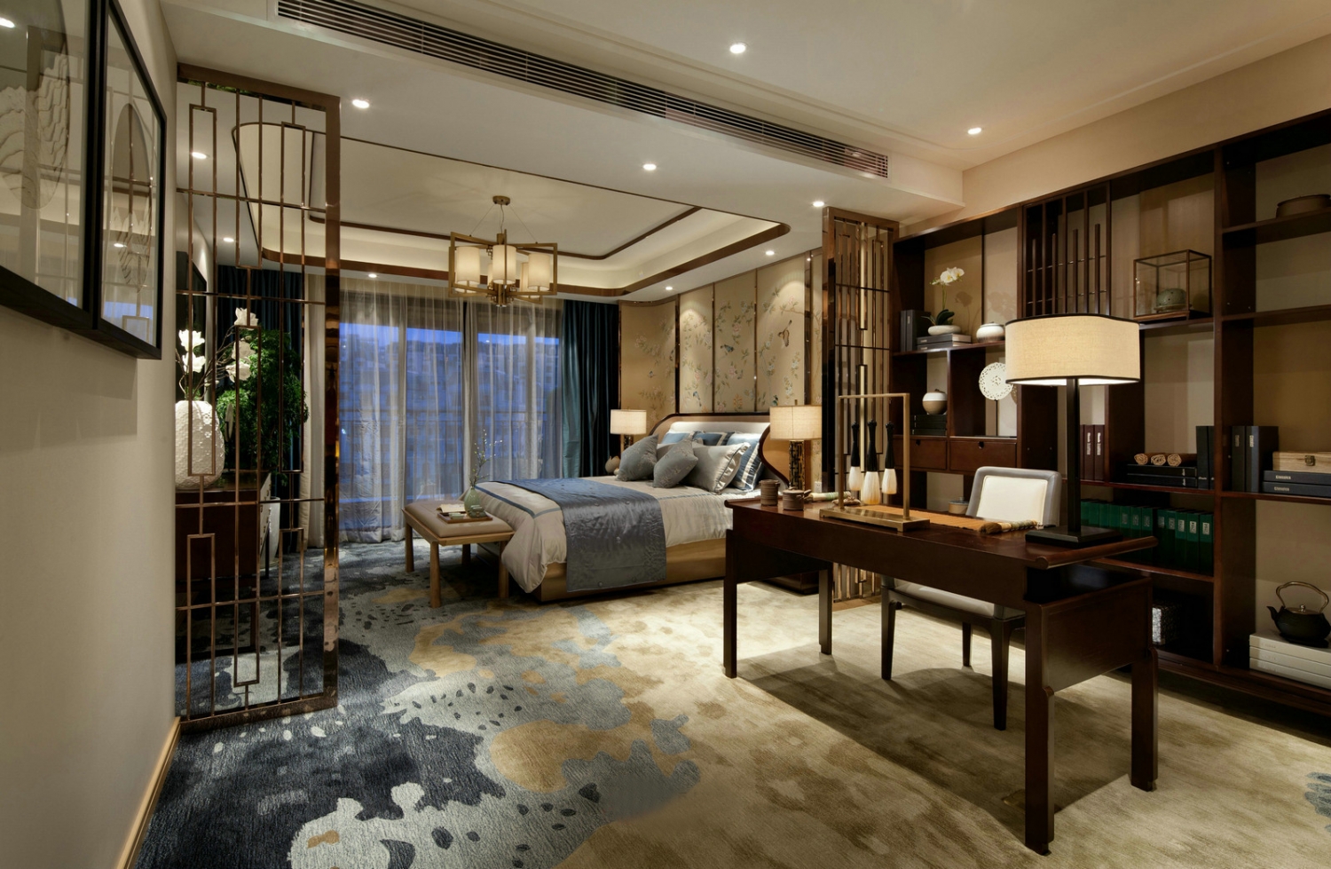 深圳鹭湖1号叠墅样板房室内实景图-深圳鹭湖1号叠墅样板房第6张图片