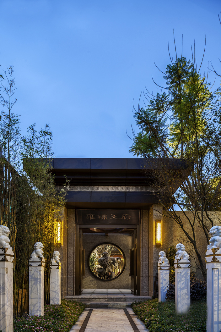 成都蓝光雍锦王府别墅景观