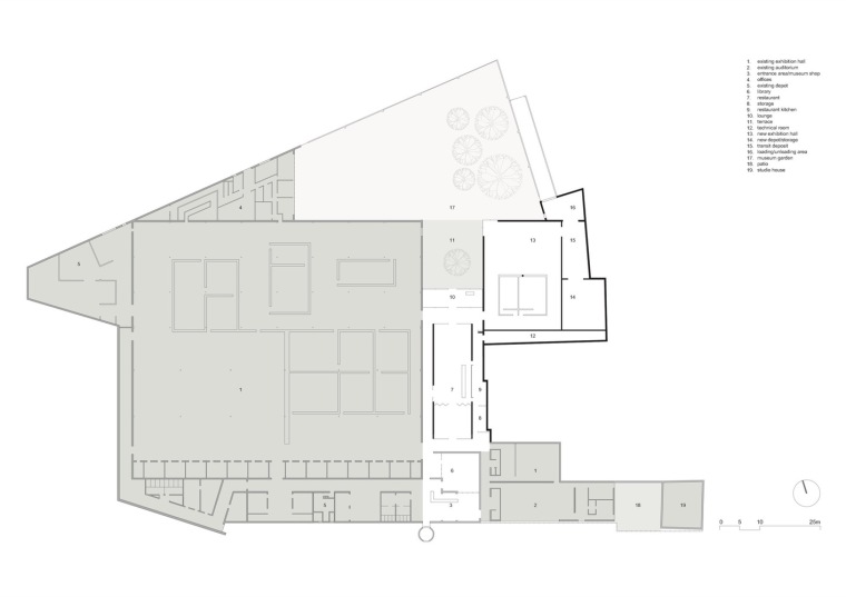 荷兰德庞特博物馆扩建平面图-荷兰德庞特博物馆扩建第15张图片