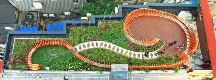 上海充满趣味的屋顶实验花园外部-上海充满趣味的屋顶实验花园第2张图片