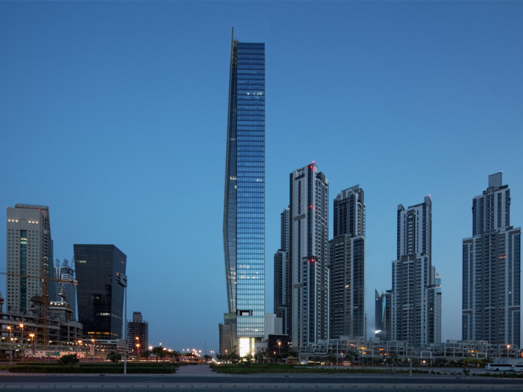 观景塔建筑施工图资料下载-迪拜商务湾观景塔