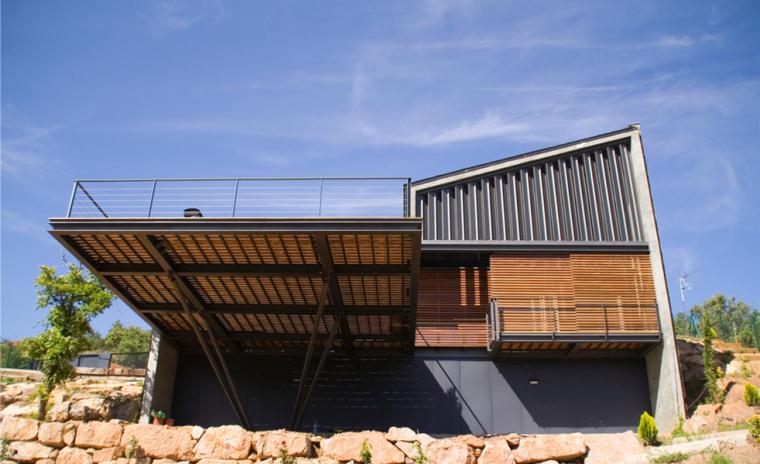 平顶屋(terrace with a house)