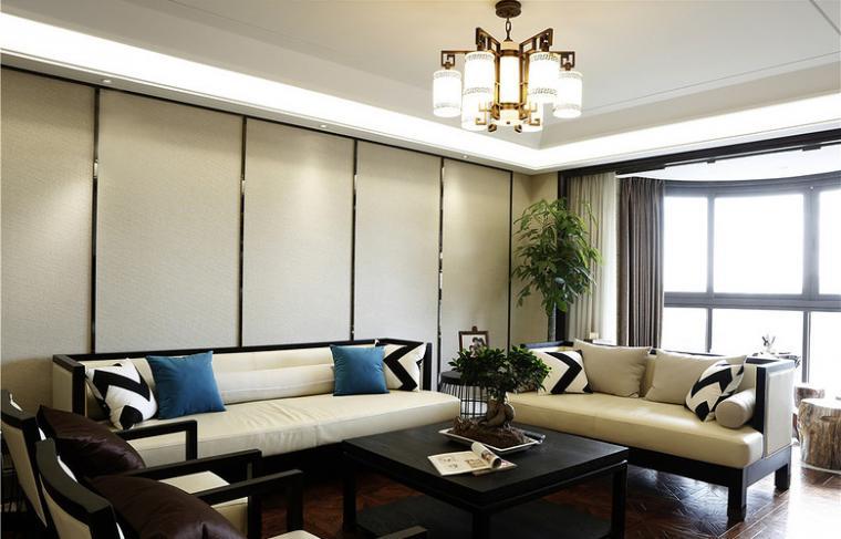 新中式风格家居样板间室内客厅实-新中式风格家居样板间第3张图片