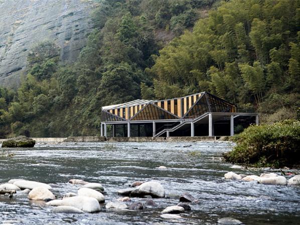 桂林建筑设计资料下载-桂林天门山山之港临江餐厅