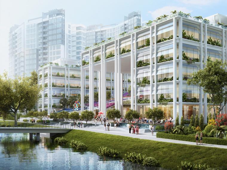 新加坡社区规划案例资料下载-新加坡社区中心和综合医院大楼