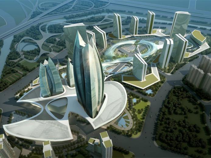 融科未来城概念规划资料下载-北京大望京国门区概念规划
