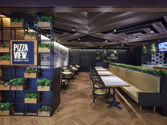 意式软装风格资料下载-北京PizzaView意式美食餐厅