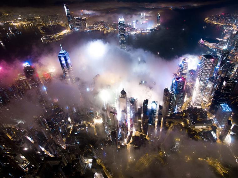 香港城市夜景景观第1张图片