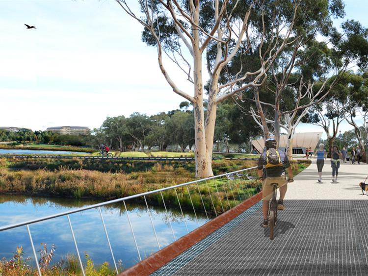 河堤改造设计案例资料下载-澳大利亚Adelaide河堤区域改造