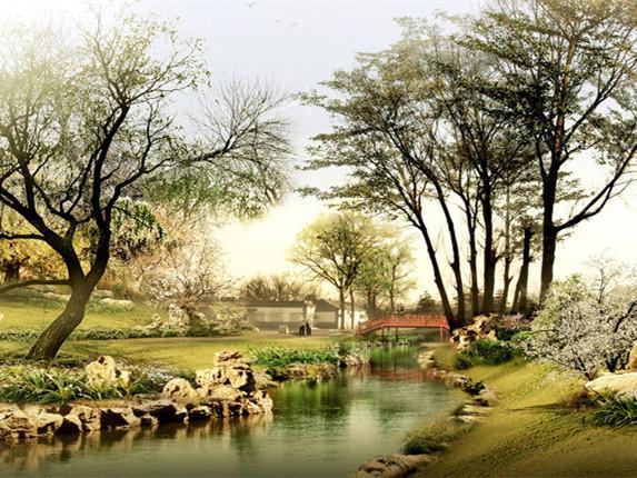 石主题公园资料下载-北京圆明园曲苑风荷公园景观