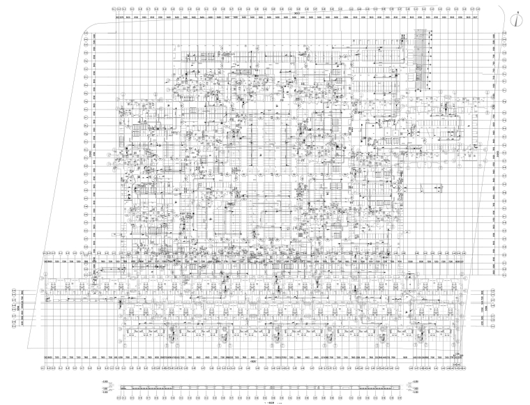 排风管道CAD资料下载-社会山南苑地下车库暖通设计图（含平面图、大样图等）
