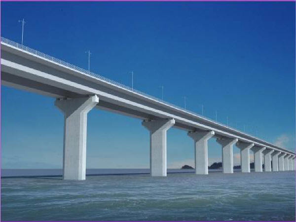 桥梁工程梁场规划设计及关键技术资料下载-某跨海大桥主体工程桥梁工程施工新工艺及关键技术