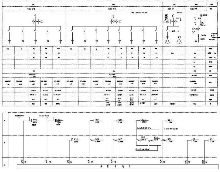 [上海]东华大学松江校区体育中心全套电气施工图-低压供电干线系统图