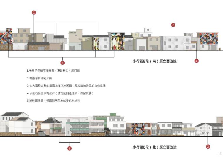 小关岙与青沙木新街改造方案PDF82页-剖面图