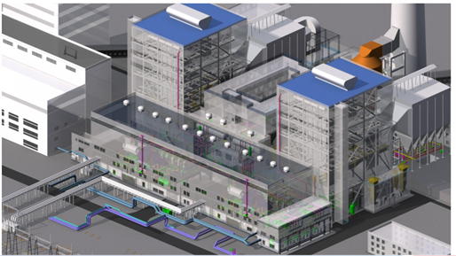 人防固定电站设计资料下载-[吉尔吉斯]大型热电站项目BIM设计应用