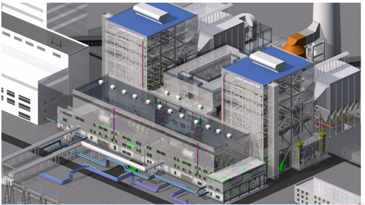管道三维模型资料下载-[吉尔吉斯]大型热电站项目BIM设计应用