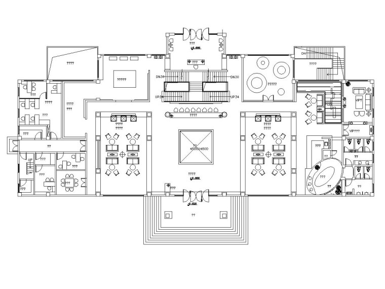 儿童游乐区CAD模型资料下载-[惠州]现代简约风格大型售楼处装修施工图（附方案效果图）