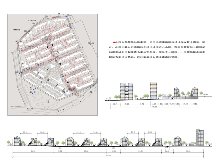 [大连]城市花园建筑设计方案文本-竖向分析