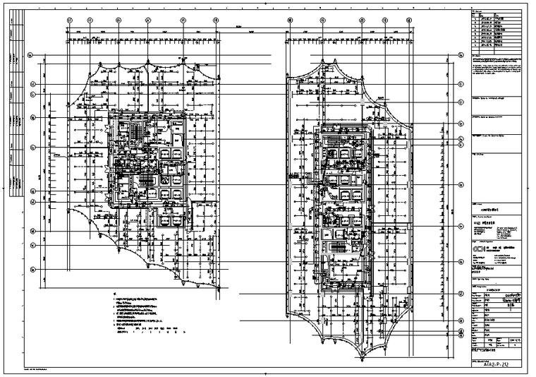 北京市六里屯商业办公及住宅项目全套施工图（给水泵房平剖面放大图，卫生间详图，集水泵坑详图，人防水箱间详图）_2