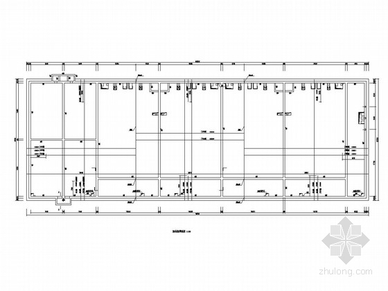 污水处理厂厂水解酸化池CAD图纸-池体底板配筋图 