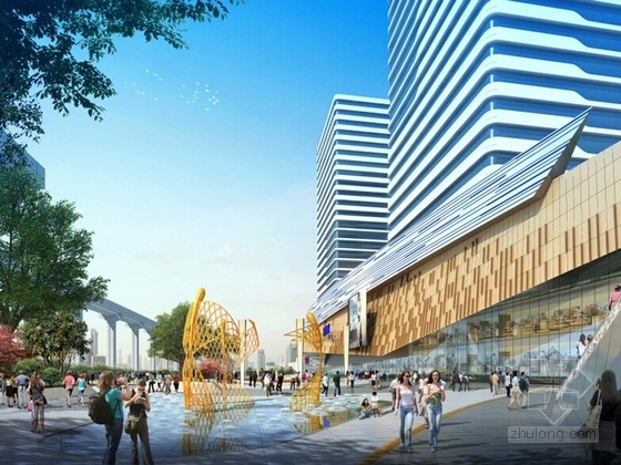 广场ps平面资料下载-[重庆]民族特色商业广场设计方案