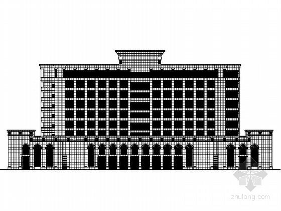 25层酒店建筑资料下载-[成都]机场地块8层现代风格商务酒店建筑设计施工图（知名建筑设计院）