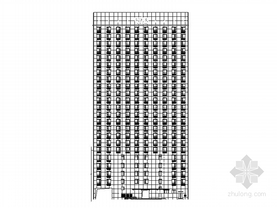 6层酒店式公寓建筑设计资料下载-[浙江]现代风格23层酒店式公寓楼建筑施工图