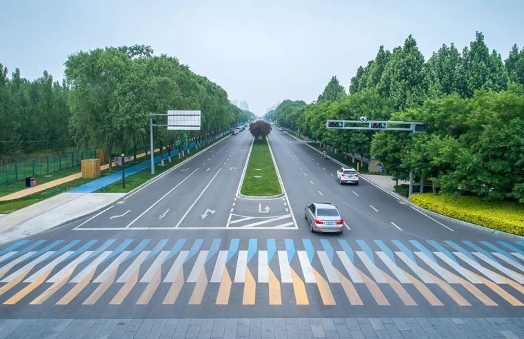 道路与景观提升改造资料下载-从景观大道到雨水街坊：华夏幸福固安孔雀大道改造纪实