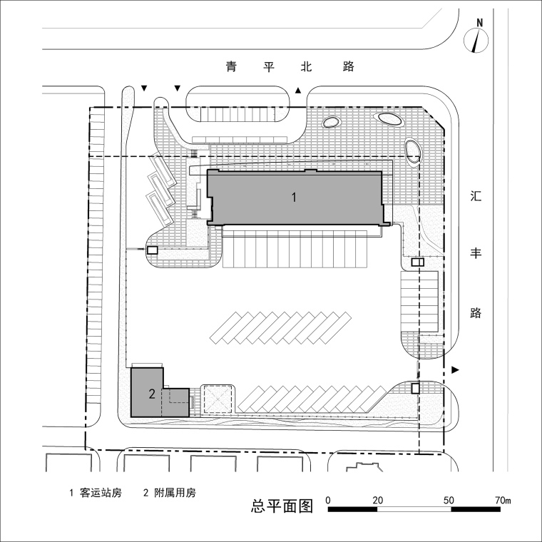 龙江公路客运北站-20-总平面图