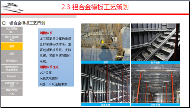 公寓总承包工程施工策划（图文丰富）-铝合金模板工艺策划