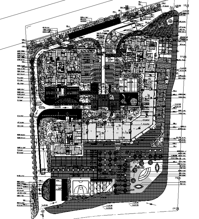 玻璃栏杆施工图纸资料下载-[重庆]低碳工业园区高端住宅景观设计全套施工图（2016最新）