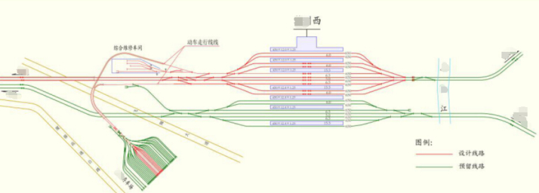 250km动车组415km铁路工程指导性施工组织设计232页附图表（业主施组）-车站平面图
