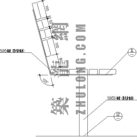 特色斜边座椅施工图资料下载-木制座椅施工图