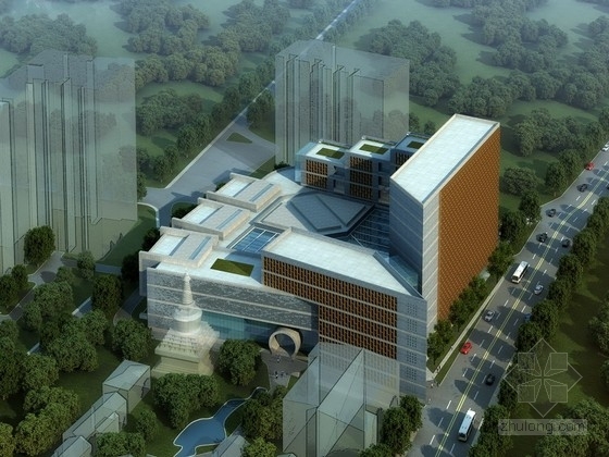 10米宽建筑平面图资料下载-[北京]10层现代风格文化馆建筑方案文本