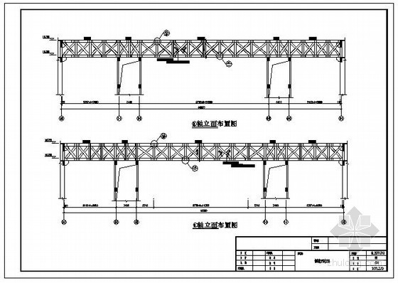 连廊设计说明资料下载-某钢连廊结构设计图