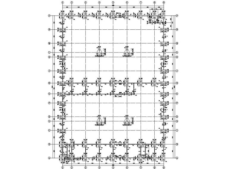 [浙江]地上单层（局部夹层2层）框排架结构联合工房结构施工图-2