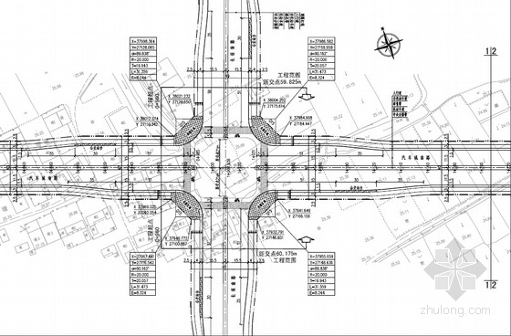双向六车道横道图资料下载-[PDF]城市40m宽双向6车道工程全套施工图（136页 道路 给排水 交通工程）
