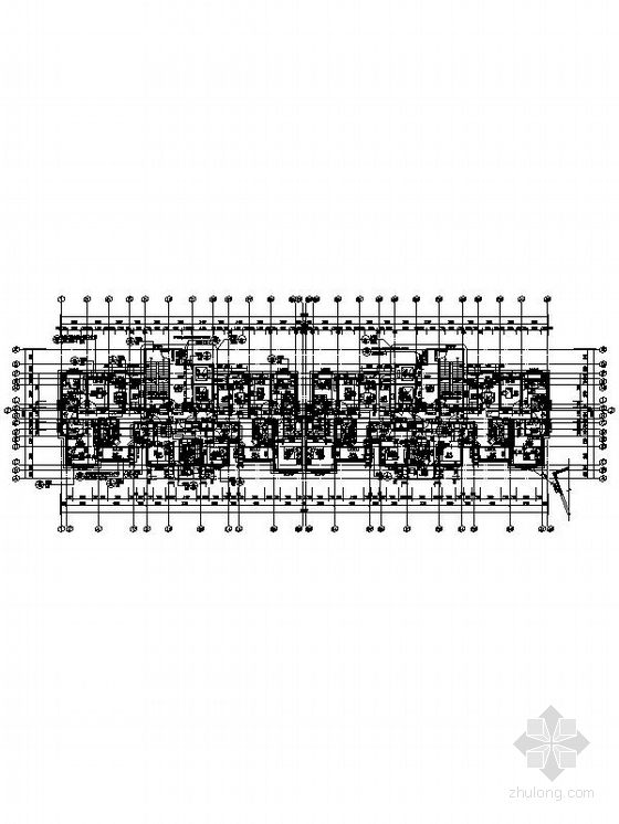 28层新古典风格商住楼建筑设计施工图（2015年6月图纸 推荐参考）-28层新古典风格商住楼建筑平面图