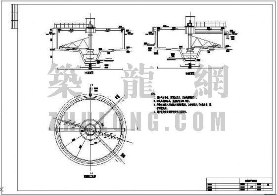 沉砂池平剖面图资料下载-某污水处理厂设计套图