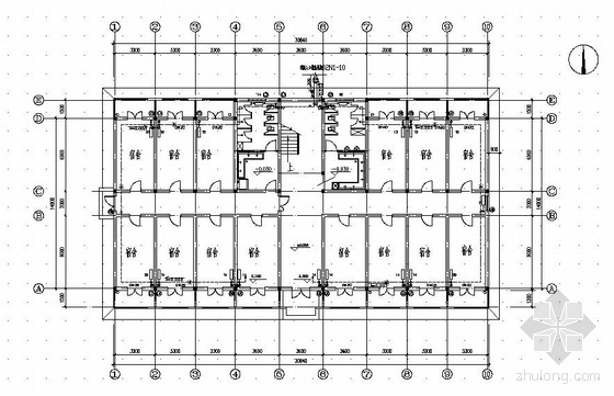 陕西某公司宿舍楼及办公楼采暖图- 