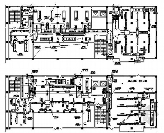 宾馆中央空调系统图纸资料下载-某宾馆中央空调平面设计图纸