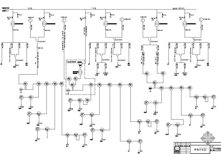 牵引供电系统概论资料下载-某煤矿供电系统图