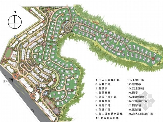 重庆小区景观方案资料下载-[重庆]山地花园小区景观设计方案